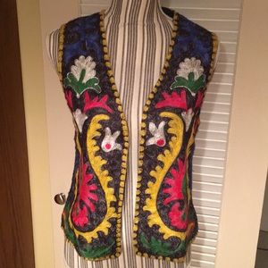 Multi colored vest